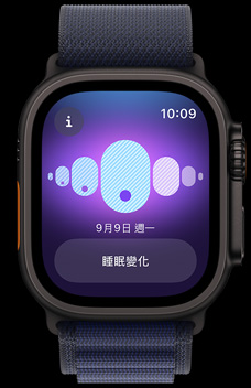 經(jīng)期追蹤功能顯示睡眠變化按鈕。