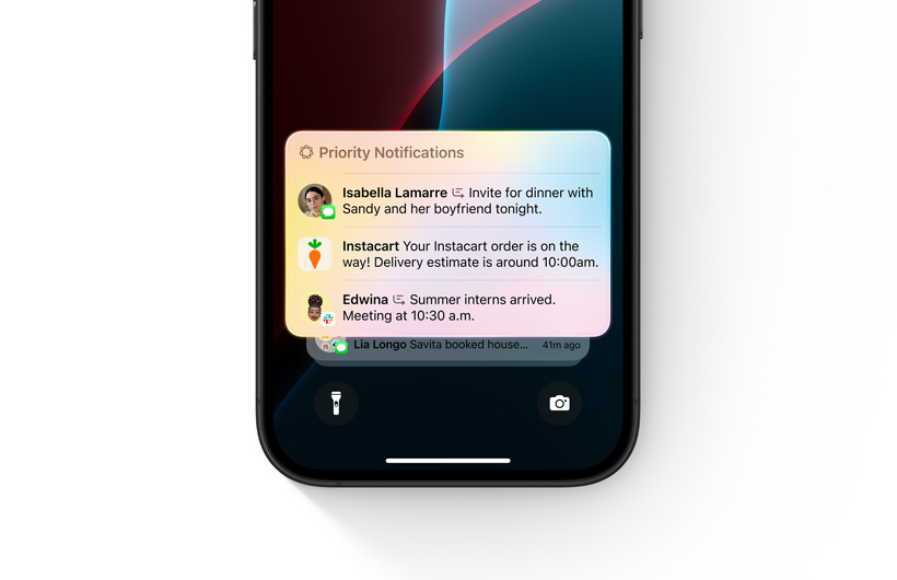Bir iPhone’daki bildirim listesi g?rüntüleniyor ve listenin en üstünde En ?nemli vurgulan?yor