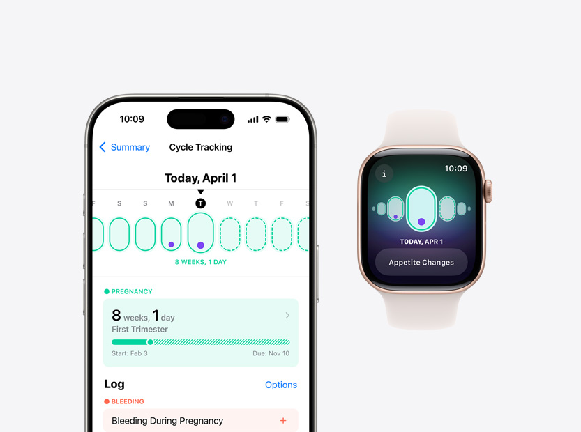 Ph?n m?m Theo D?i Chu K? trên iPhone và Apple Watch.